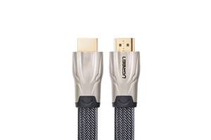 HDMI кабель v2.0 Ugreen HD102 з підтримкою FullHD/4K/3D, багатоканальний звук 5.1/7.1 Плоский, 3м