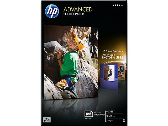 HP Advanced Glossy Photo Paper%5bглянцевая 10x15 см, 250 г/м, 100л.%5d