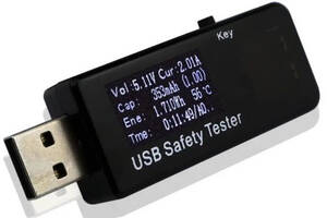 J7-t USB тестер тока, напряжения, мощности и заряда (несколько режимов индикации)