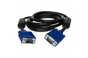 Кабель Atcom (10701) VGA-VGA HD15M/HD15M с 2-мя фер. кольцами 20м черный