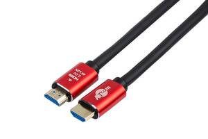 Кабель Atcom (24915) HDMI-HDMI ver 2.0, 4K, 15м Red/Gold, пакет