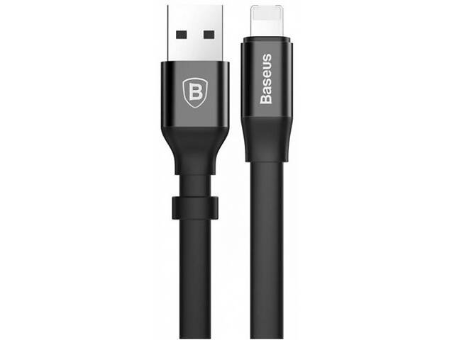 Кабель Baseus Nimble Portable USB to Lightning 0.23m Black (CALMBJ-B01) (Код товара:26676)