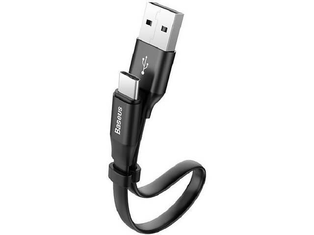 Кабель Baseus Nimble Portable USB to Type-C 0.23m Black (CATMBJ-01) (Код товара:25363)