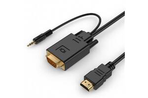 Кабель Cablexpert (A-HDMI-VGA-03-10) HDMI-VGA-3.5мм, 3м