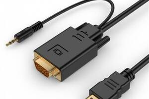 Кабель Cablexpert (A-HDMI-VGA-03-10) HDMI-VGA-3.5мм, 3м