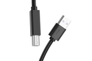 Кабель для принтера Ugreen USB 2.0 - USB Тип A/Тип B 10844 1 м Черный