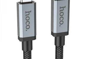 Кабель Hoco US06 USB3.2 Type-C/Type-C 20 Гбит/с 100 Вт 2 m Черный