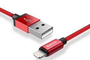 Кабель Lightning to USB MFI Baseus 1 метр Red