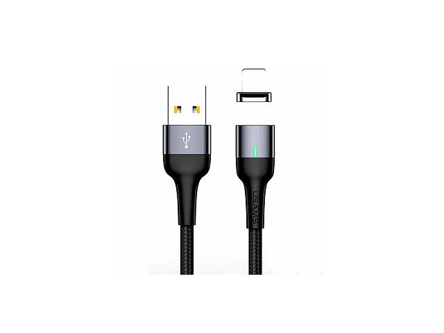 Кабель Lightning to USB Usams U28 1 метр Black (US-SJ326)