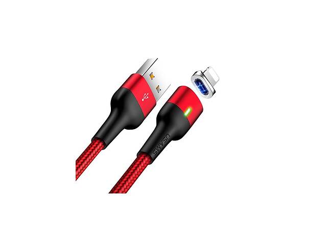 Кабель Lightning to USB Usams U28 1 метр Red (US-SJ326)