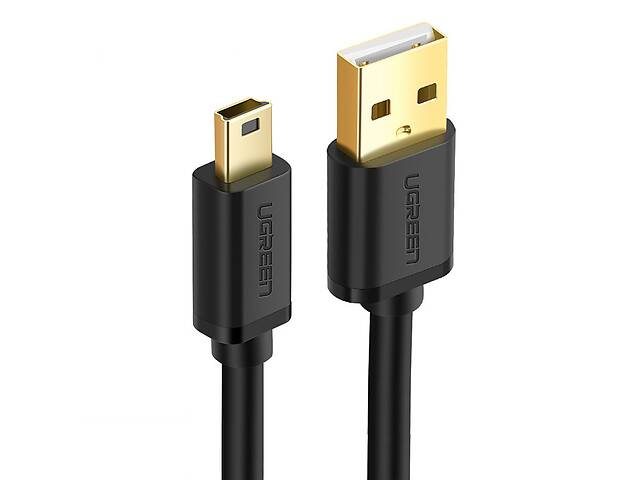 Кабель Mini USB Ugreen US132 для зарядки и передачи данных 3 м Черный (10386)