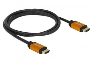 Кабель монітора-сигнальний Delock HDMI M/M 1.5m UHD 8K@60Hz D=7.3mm HDR Cu чорний (70.08.5728)