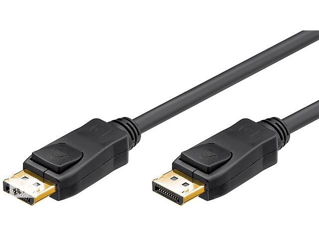 Кабель монитора-сигнальный Goobay DisplayPort M/M 7.5m v1.1 4K@30Hz 19pin +Lock Gold черный (75.06.6824)