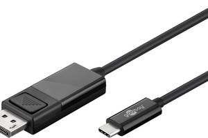 Кабель монітора-сигнальний Goobay USB Type-C-DisplayPort M/M 1.2m (USB3.1Gen2) v1.2 4K@60Hz чорний (75.05.5984)