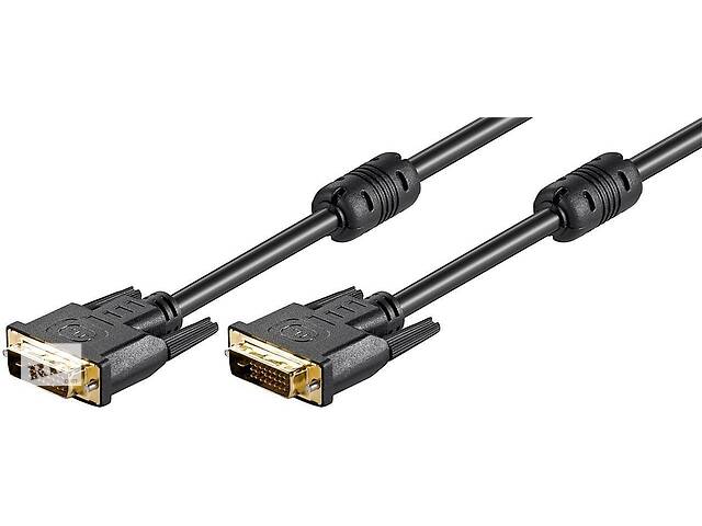 Кабель монітора-сигнальний Value DVI M/M 10.0m 24+1 D=8.0mm Ferrite Gold чорний (78.01.4358)