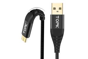 Кабель синхронизации Topk USB (TK42C-VER2) MicroUSB Black (3871-10881a)