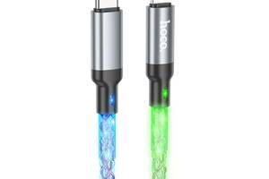 Кабель Type-C Lightning с RGB подсветкой Hoco U112 Shine