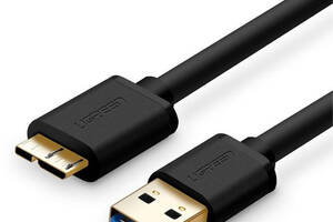Kабель Ugreen USB 3.0 - Micro USB Тип B US130 2 м Черный (10843)