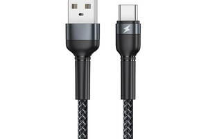 Кабель USB 2.0 to Type-C 2.4A REMAX Jany RC-124a Black (1м)