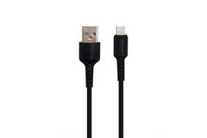 Кабель USB Borofone Lightning BX16-L-Black 1 м чорний