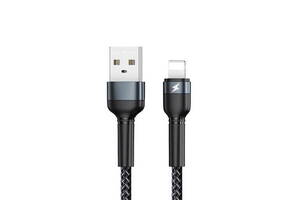 Кабель USB - Lightning 8-pin REMAX Jany RC-124i Black (1м)