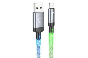 Кабель USB- Lightning с RGB подсветкой Hoco U112 Shine