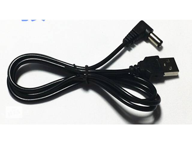Кабель USB папа- Power 5,5/2,1 mm 90 градусов 1метр переходник