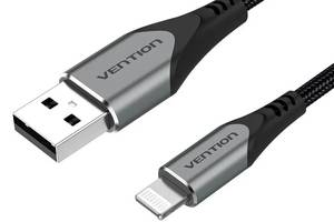 Кабель Vention USB - Lightning 2.4A 1.5 m Grey (LABHG)