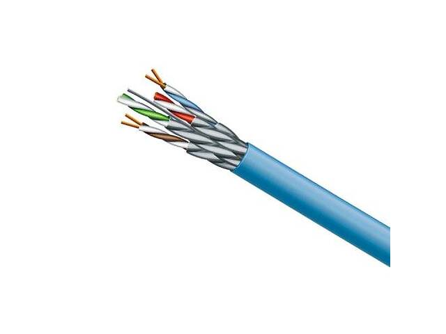 Кабель витая пара ЗЗЦМ FTP LSZH 4х2х0.5 23 AWG Cat.6a (FTP медь наружный безгалогенный LSZH) бухта 500м черный