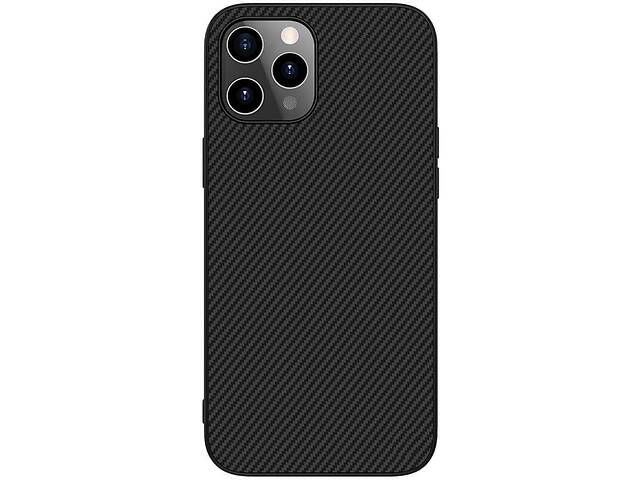 Карбоновая накладка Nillkin Synthetic Fiber series для iPhone 12 Черный 1097626