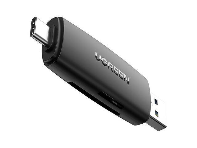 Кардридер Ugreen 2-в-1 TF/SD CM304 80191 USB A & USB-C Черный