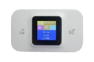 Карманный 4G LTE Wi-Fi роутер с цветным ЖК-дисплеем, встроенным аккумулятором и поддержкой SIM-карты