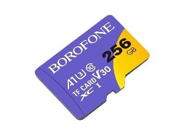 Карта Borofone Micro SDXC 256gb 10 Class Фиолетовый