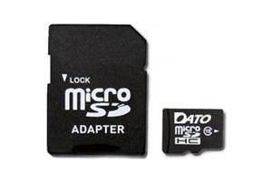 Карта памяти Dato microSDHC 128GB UHS-I Clack 10 + SD-adapter (DTTF128GUIC10) (Код товара:21312)
