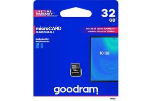 Карта памяти Goodram microSDHC 32GB UHS-I class 10 (M1A0-0320R12)