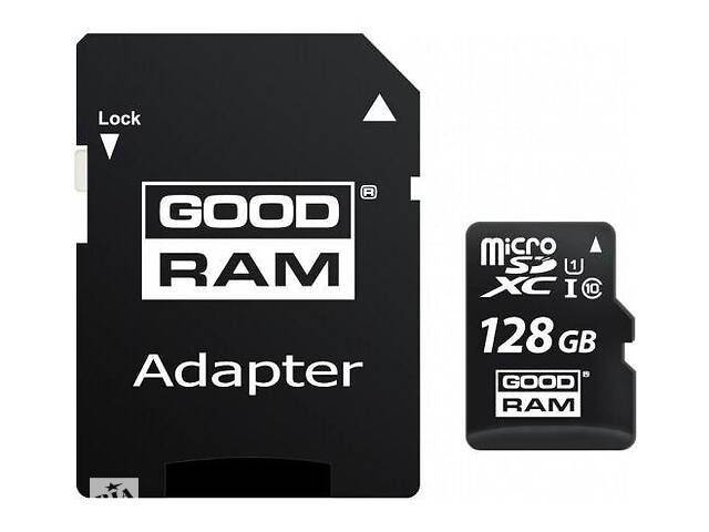 Карта памяти Goodram microSDXC 128GB UHS-I class 10 + адаптер