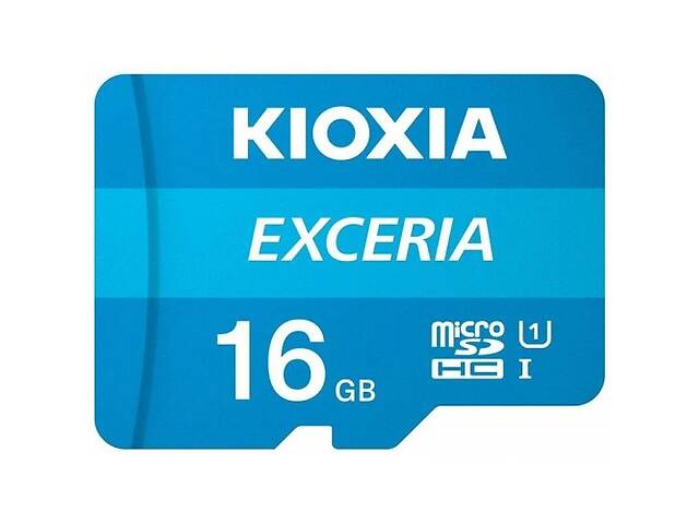 Карта памяти Kioxia Exceria microSDHC 16GB Class 10 UHS I + ad (Код товара:16274)