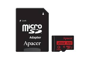 Карта памяти MicroSDHXC 128GB UHS-I Class 10 Apacer + SD adapter (AP128GMCSX10U5-R)