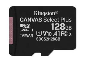 Карта памяти MicroSDXC 128GB UHS-I Class 10 Kingston Canvas Select Plus R100MB/s (SDCS2/128GBSP)