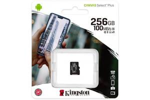 Карта памяти MicroSDXC King Canvas Select Plus UHS-1 256gb 10 Class Черный