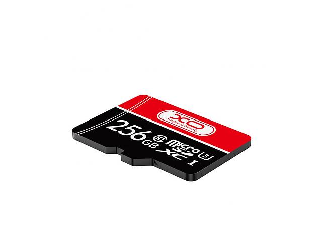 Карта памяти с адаптером XO Micro SDXC 256gb Class 10 Черно-Красный