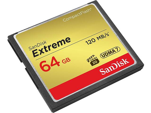 Карта памяти Sandisk CompactFlash 64GB Extreme (SDCFXSB-064G-G46)