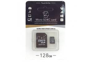 Карта пам'яті TG microSDHC 128 GB class 10 (з адаптером) Чорний 883518
