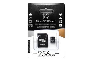 Карта памяти TG microSDXC (UHS-3) 256 GB class 10 (с адаптером) Черный 1162878