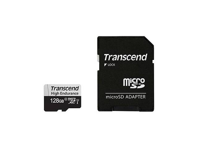 Карта памяти Transcend 128GB microSDXC class 10 UHS-I U1 High Endurance (TS128GUSD350V)