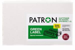 Картридж PATRON HP LJ CF280A GREEN Label (DUAL PACK) (PN-80ADGL)