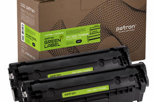 Картридж Patron HP LJ Q2612A/Canon 703 Green Label DUAL PACK (PN-12A/703DGL)
