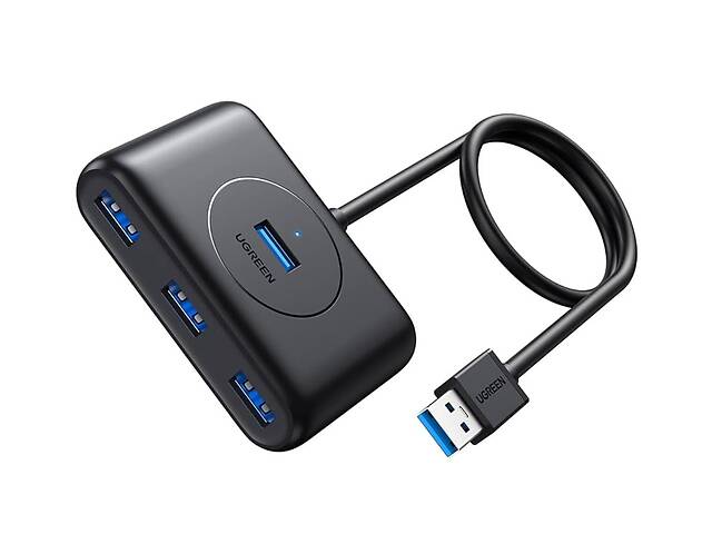 Хаб UGREEN CR113 USB 3.0 Hub  1m (Black) (UGR-20291)