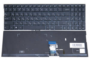 Клавиатура для ноутбука ASUS UX560, UX560UQ, UX560UX, Q502, Q504, Q552, Q553UB, Q524UQ, Q534UX, N552, N752 Black, RU...