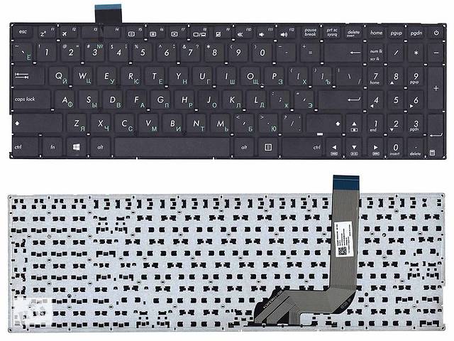 Клавиатура для ноутбука Asus VivoBook X542 PWR черная без рамки прямой Enter
